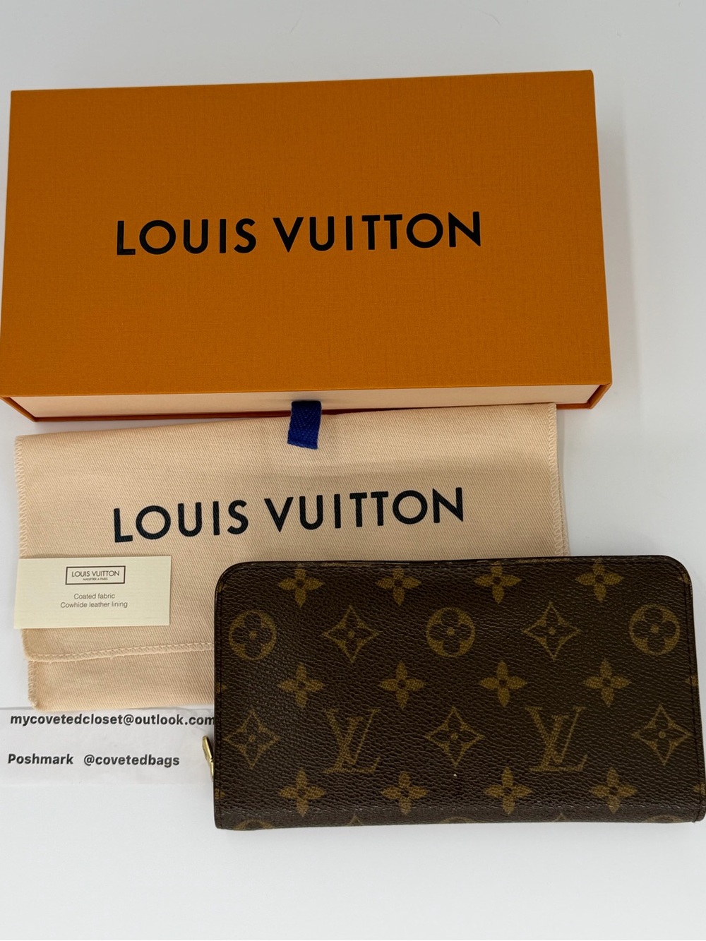 Authentic LV Porte Monnaie Zippy Monogram Canvas Wallet Very Good Condition